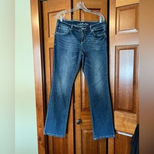 Inc Women’s Bootleg Mid Rise Dark Wash Blue Denim